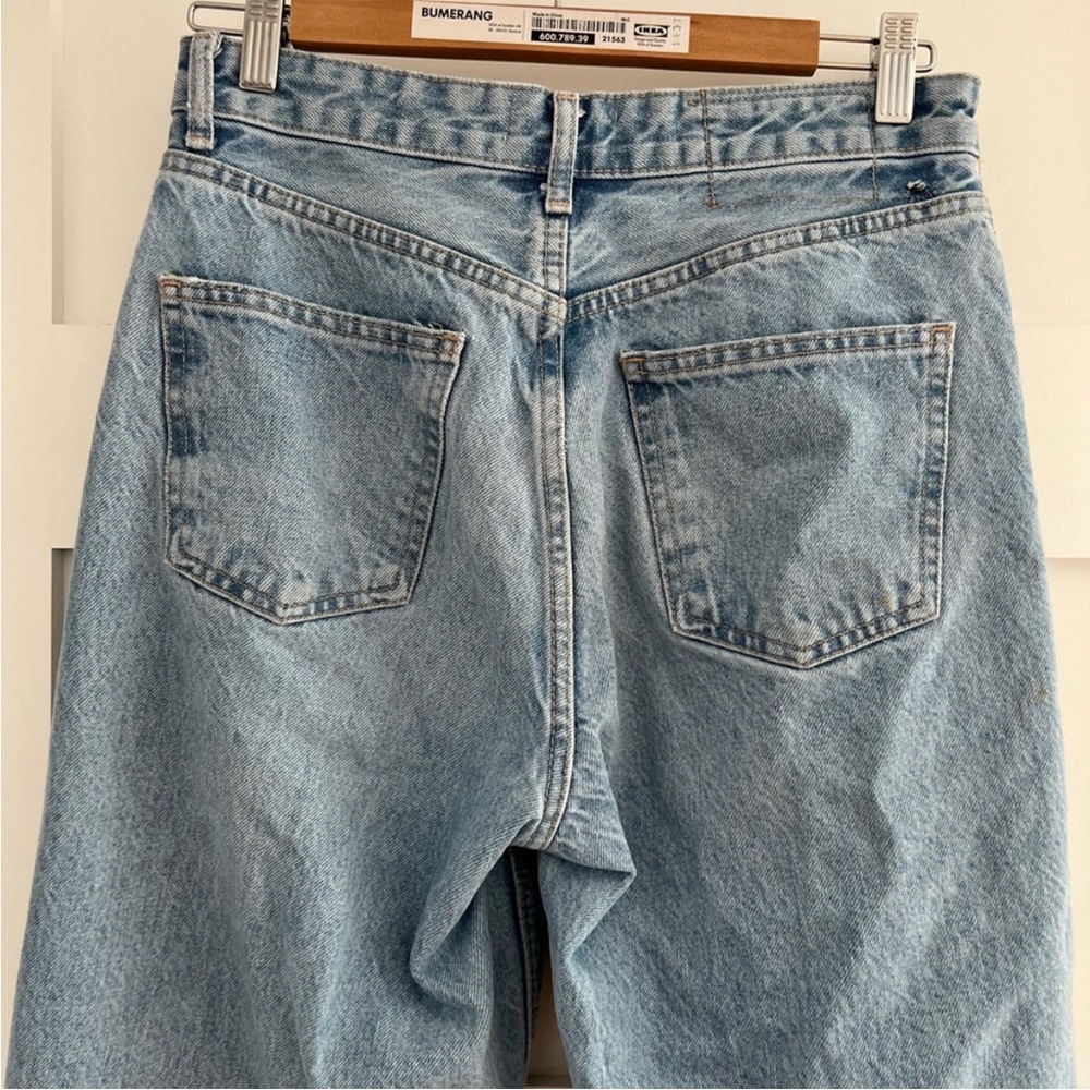 Zara TRF Ripped wide leg jeans size 6 - Picture 10 of 13